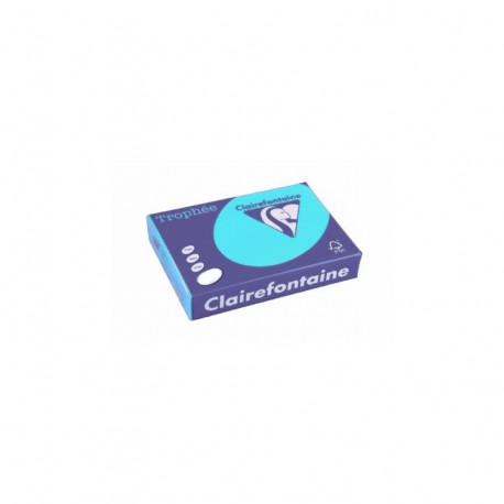 PAPIER REPRO A4 120GR   BLEU TURQUOISE P/250F
