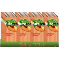 PAQUET 24 BOÎTES 33CL SLIM FUZETEA PECHE INTENSE