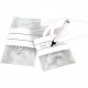 PAQUET DE 1000 SACHETS À FERMETURE ZIP TRANSPARENT 50 MICRONS À BANDE BLANCHE 120X180