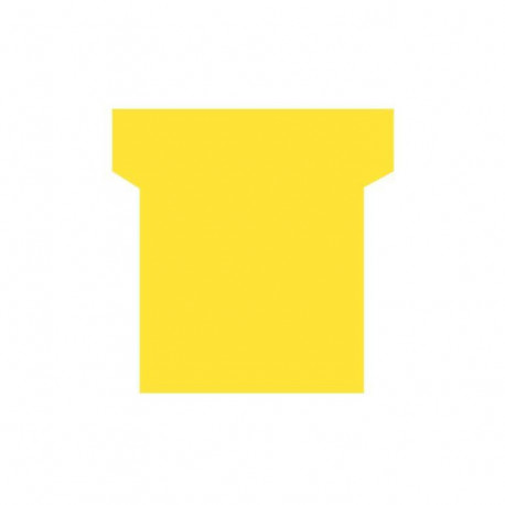 PAQUET DE 100 FICHES PLANNING INDICE 1,5 JAUNE