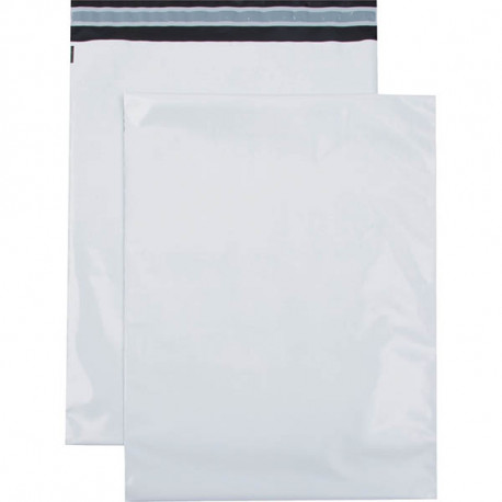 PAQUET DE 100 POCHETTES POLYÉTHYLÈNE 310X410 BANDE SILICONÉE