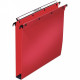 PAQUET DE 10 DOSSIERS SUSPENDUS EN POLYPROPYLÈNE OPAQUE 5/10ÈME POUR TIROIR, DOS 30 MM, ROUGE