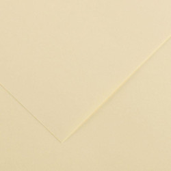 PAQUET DE 10 FEUILLES COLORLINE 50X65 CM 150 G CRÈME