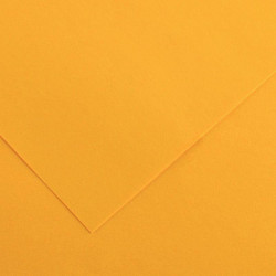 PAQUET DE 10 FEUILLES COLORLINE 50X65 CM 150 G JAUNE OR