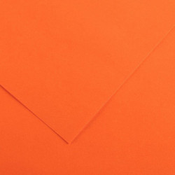 PAQUET DE 10 FEUILLES COLORLINE 50X65 CM 150 G ORANGE