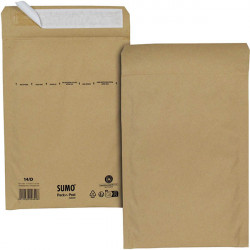 PAQUET DE 10 POCHETTES KRAFT 195X265