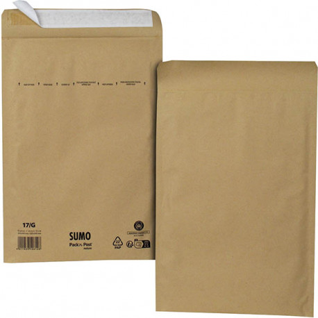 PAQUET DE 10 POCHETTES KRAFT 245X340