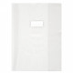 PAQUET DE 10 PROTÈGE-CAHIERS 24X32 CM, PVC 21/100ÈME CRISTAL INCOLORE