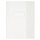 PAQUET DE 10 PROTÈGES-CAHIER ÉPAISSEUR 21/100ÈME 17X22CM PVC CRISTAL INCOLORE