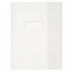 PAQUET DE 10 PROTÈGES-CAHIER ÉPAISSEUR 21/100ÈME 17X22CM PVC CRISTAL INCOLORE