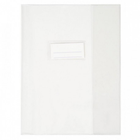 PAQUET DE 10 PROTÈGES-CAHIER ÉPAISSEUR 21/100ÈME 17X22CM PVC CRISTAL INCOLORE