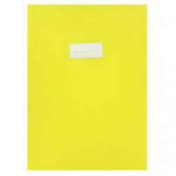 PAQUET DE 10 PROTÈGES-CAHIER ÉPAISSEUR 21/100ÈME 21X29,7CM PVC JAUNE