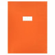 PAQUET DE 10 PROTÈGES-CAHIER ÉPAISSEUR 21/100ÈME 24X32CM PVC ORANGE