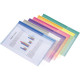 PAQUET DE 12 ENVELOPPES EN POLYPROPYLÈNE POUR FORMAT A4, COLORIS ASSORTIS