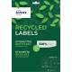 PAQUET DE 15 ÉTIQUETTES RECYCLÉES LASER ET JET ENCRE FORMAT 199.6 X 289.1 MM