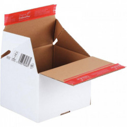 PAQUET DE 20 BOITES D'EXPÉDITION ALLER/RETOUR 30,6X18,6X12,7CM