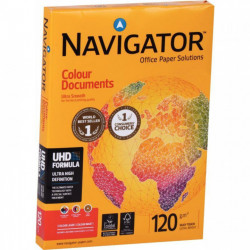 PAQUET DE 250 FEUILLES FORMAT A4 120G BLANC NAVIGATOR