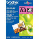 PAQUET DE 25 FEUILLES DE PAPIER PHOTO MAT MARQUE BROTHER FORMAT A3 (29,7 X 42 CM) 145G
