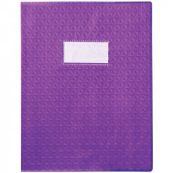 PAQUET DE 30 PROTÈGE-CAHIERS GRAIN 10/100ÈME FORMAT 17 X 22 CM COLORIS VIOLET