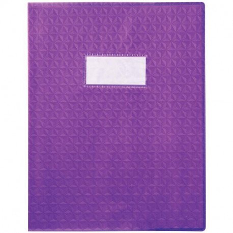PAQUET DE 30 PROTÈGE-CAHIERS GRAIN 10/100ÈME FORMAT 17 X 22 CM COLORIS VIOLET