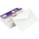 PAQUET DE 50 ENVELOPPES BLANCHES 90X140MM 100G POUR CARTES DE VISITE