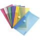 PAQUET DE 6 ENVELOPPES CHÉQUIER EN POLYPROPYLÈNE, COLORIS ASSORTIS