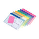PAQUET DE 6 ENVELOPPES EN POLYPROPYLÈNE POUR FORMAT A5, COLORIS ASSORTIS