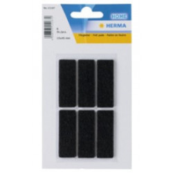 PATIN EN FEUTRE 15X45MM NOIR LOT DE 6