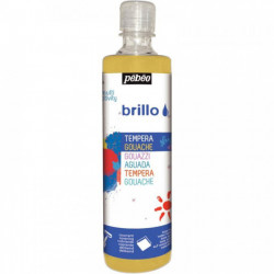 PEINTURE GOUACHE BRILLANTE BRILLO 500ML OR