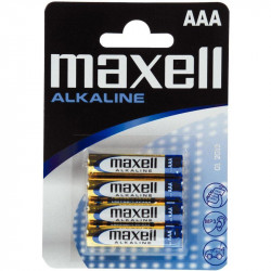 PILES LR03  AAA *PQT4* ALCALINES 1.5V  MAXELL TOP PRIX