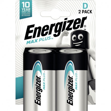 PILES LR20  1,5V PQT2 ENERGIZER  MAX PLUS D