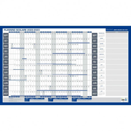 PLANNING ANNUEL SCOLAIRE SEPTEMBRE À AOÛT SOUPLE