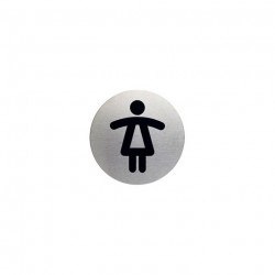 PLAQUE DE SIGNALISATION § 83 MM  'TOILETTE FEMME ' DURABLE