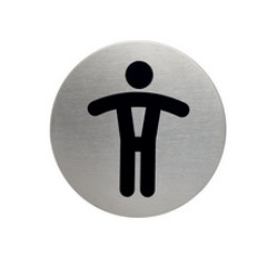 PLAQUE DE SIGNALISATION § 83 MM  'TOILETTE  HOMME' DURABLE
