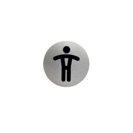 PLAQUE DE SIGNALISATION § 83 MM  'TOILETTE  HOMME' DURABLE
