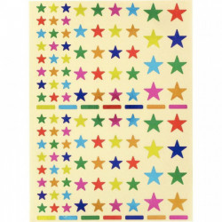 POCH 624GOMMETTE ETOIL COULEUR