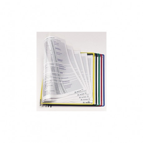 POCHES A PIVOT PVC A4 FOLDFIVE ASSORTIES  LOT DE 5  TARIFOLD 194109