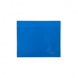 POCHETTES D'IDENTIFICATION MAGNETIQUE A4 PAYSAGE BLEU x10