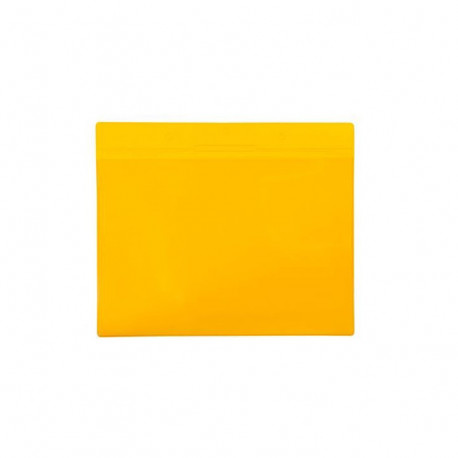 POCHETTES D'IDENTIFICATION MAGNETIQUE A4 PAYSAGE JAUNE x10