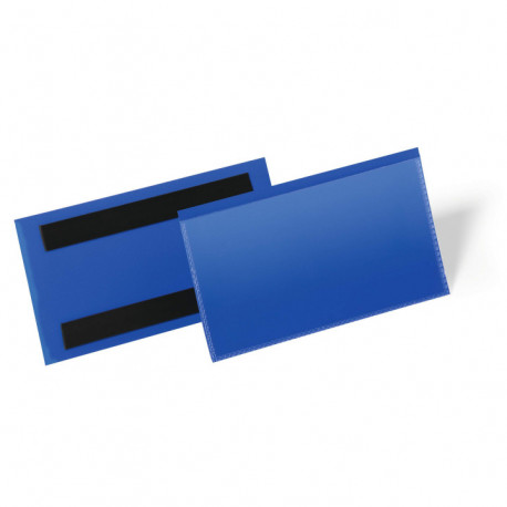  POCHETTES MAGNÉTIQUE - 150X67 BLEU  2 BANDES MAGNETIQUE AU DOS  BTE50 