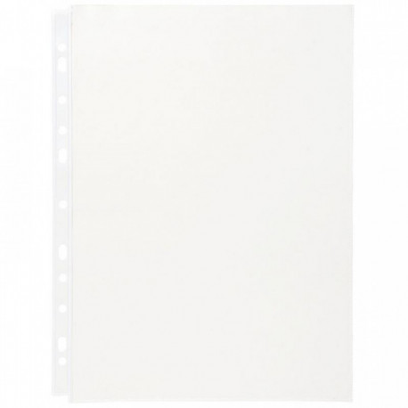 POCHETTES  PERFORÉES  A4 EN PVC 10/100ÈME PQT10