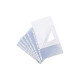POCHETTES PERFOREES A4 OUV. COINPP LISSE INCOLORE 75µ REF223031 PQT 10