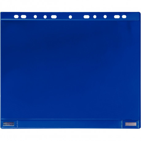 POCHETTES PERFORÉES AIMANTÉES FORMAT A4 BLEU PQT5