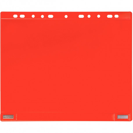 POCHETTES PERFORÉES AIMANTÉES FORMAT A4 ROUGE PQT5