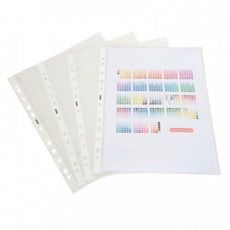 POCHETTES PERFORÉES LISSE PP 9/100ÈME *BTE100* RECYCLABLE