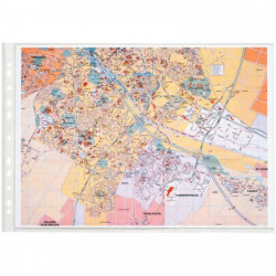 POCHETTES PERFORÉES *PQT25* EN POLYPROPYLÈNE GRAINÉ 29,7 X 42 CM A L'ITALIENNE