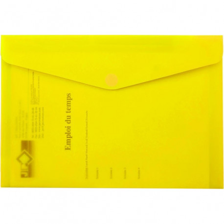 POCHETTES POLYPRO A SCRATCH 18 X 25 CM JAUNE 891792