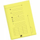 POCHETTES SOUS DOSSIER HV 2 RABATS 240G JAUNE PQT 25 OBLIQUE 100090073