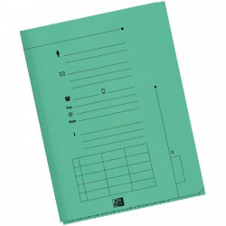 POCHETTES SOUS DOSSIER HV 2 RABATS 240G VERT PQT 25 OBLIQUE 100090072