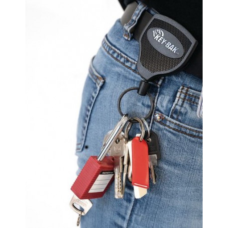 PORTE CLE RETRACTABLE TRES RESISTANT CORDON 120CM